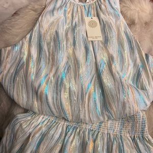 Ramy Brook Fit and Flare Halter Style Dress